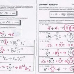 Covalent bonding worksheet and answers